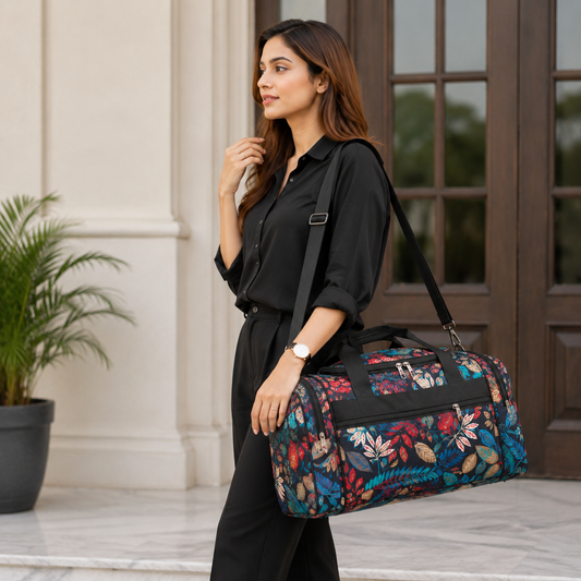 Stylish Printed Travel Duffel Bag by MODA RIVA