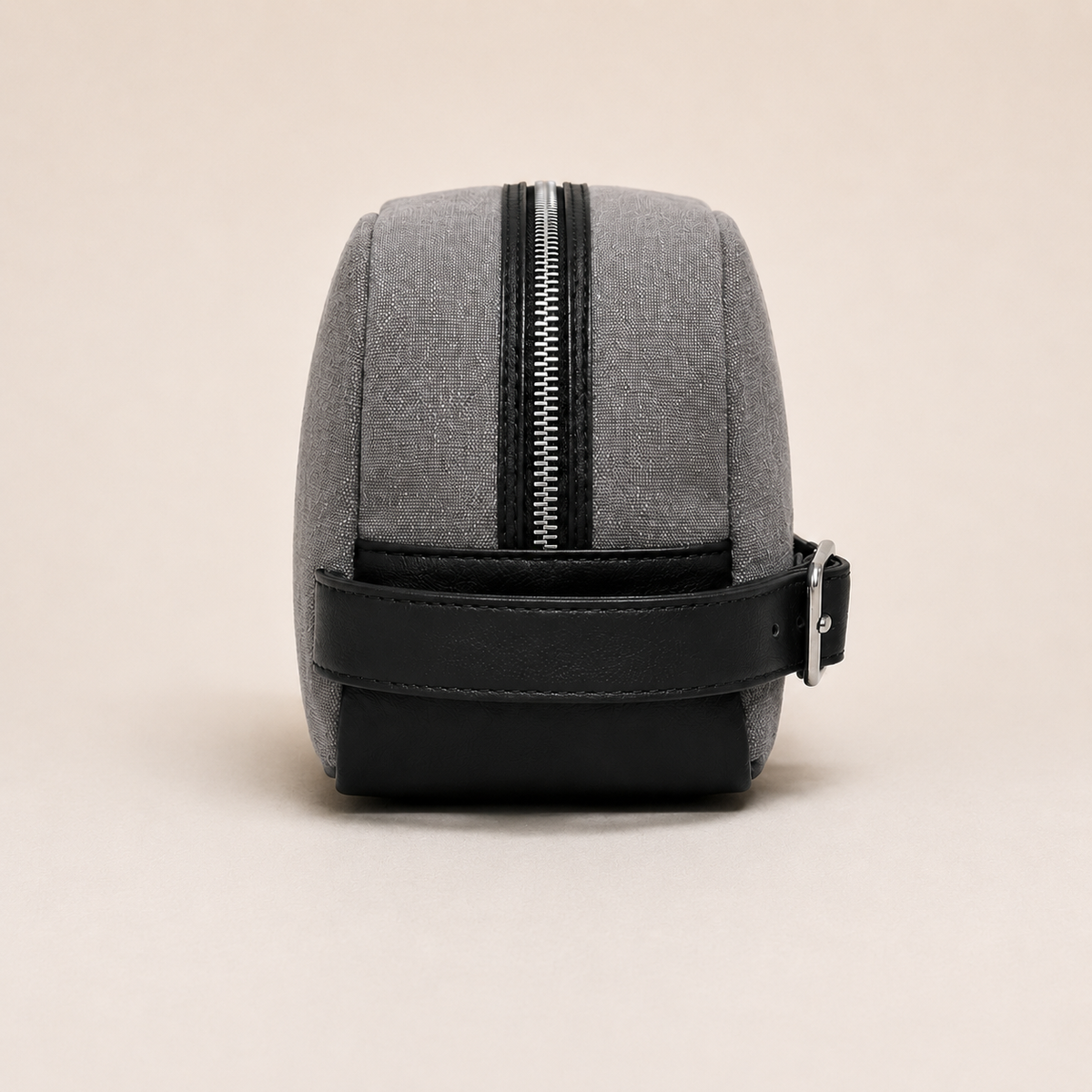 Travel toiletry bag – canvas & synthetic leather dopp kit additional view