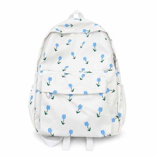 Floral Print Backpack for Girls – Lightweight Casual School & Travel Bag | Stylish & Spacious Everyday Backpack
