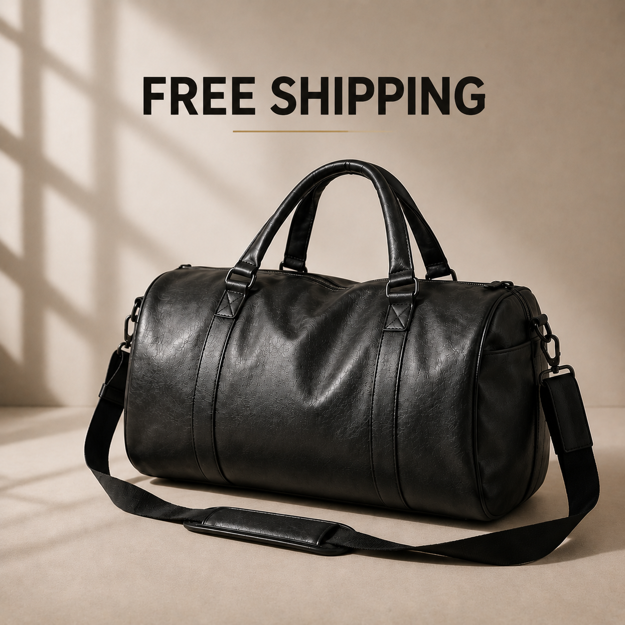 High quality duffel bag for gym, travel & weekend trips – front view