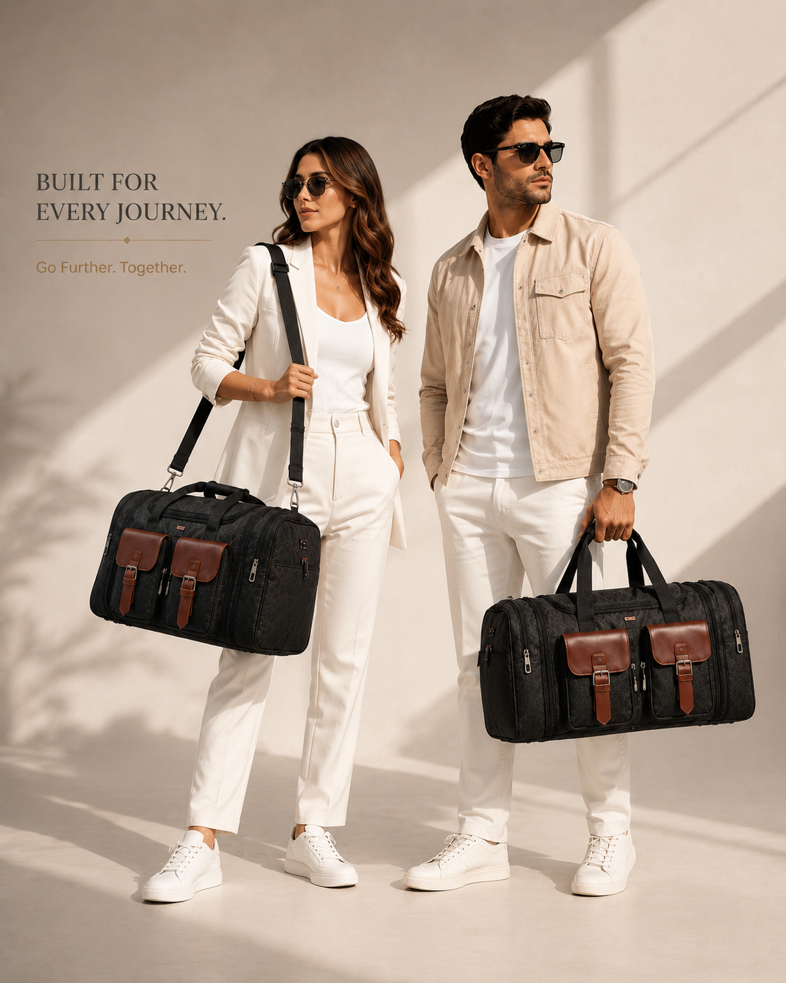 Luxury Expandable Travel Bag With Trolley Sleeve