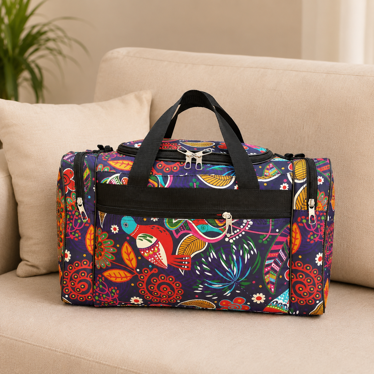Stylish Printed Travel Duffel Bag by MODA RIVA
