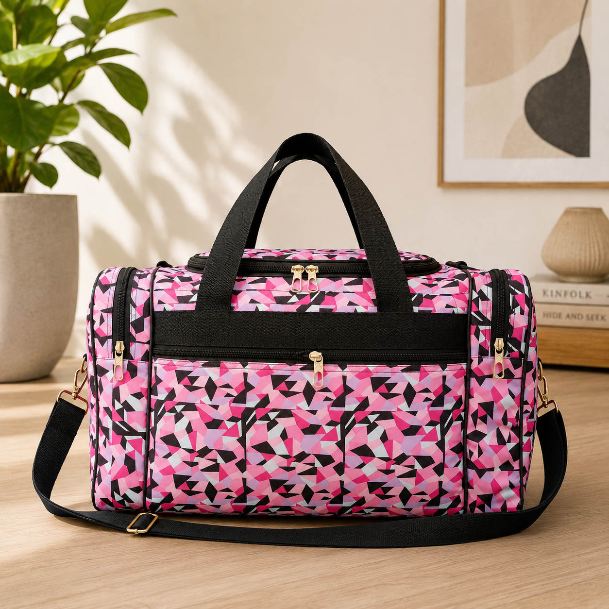 Stylish Printed Travel Duffel Bag by MODA RIVA