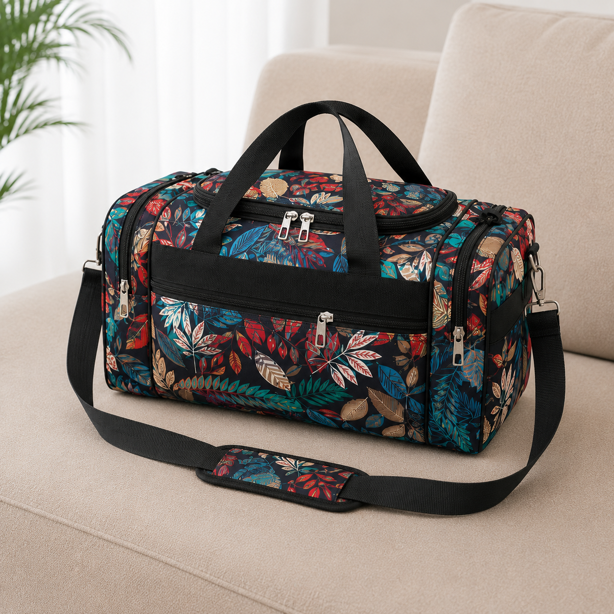 Stylish Printed Travel Duffel Bag by MODA RIVA