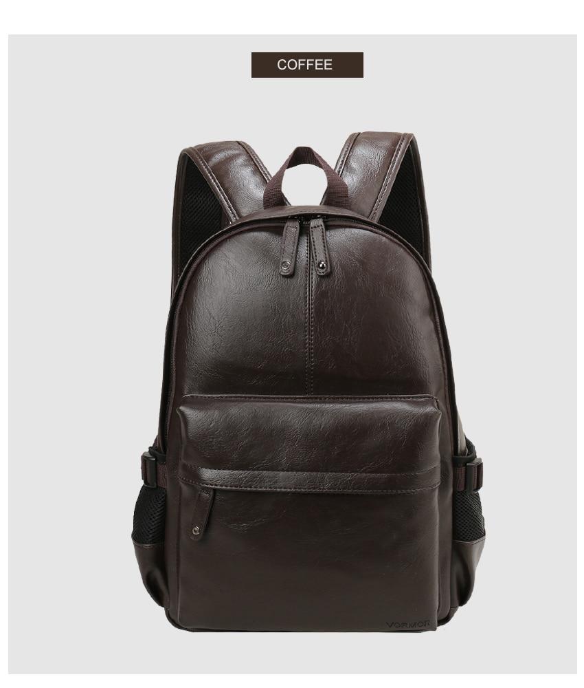 Premium Black synthetic Leather Backpack for Men & Women – Stylish Waterproof Travel, college & Laptop Bag